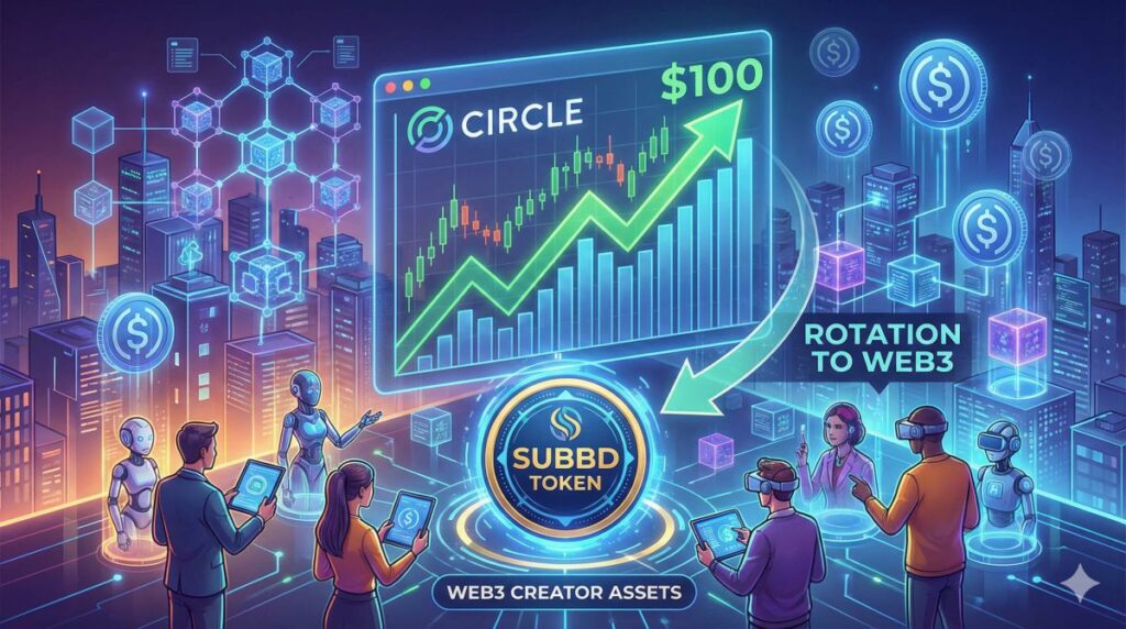 Circle Stock Eyes 0 on Crypto Sentiment Rebound, Traders Rotate to SUBBD Token